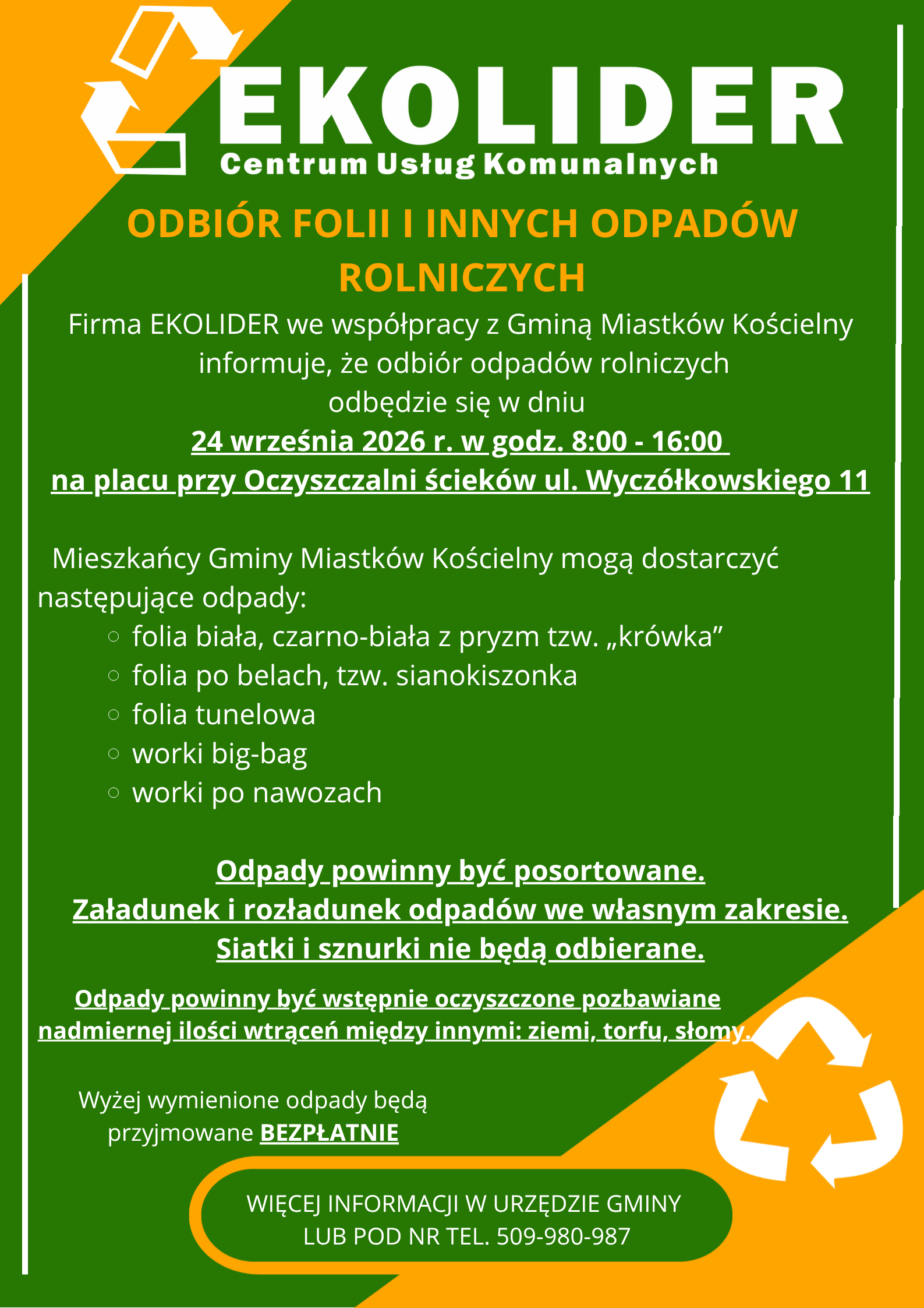 Ulotka Miastkow Koscielny